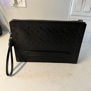 Coach Leather Wristlet Pouch - Medium